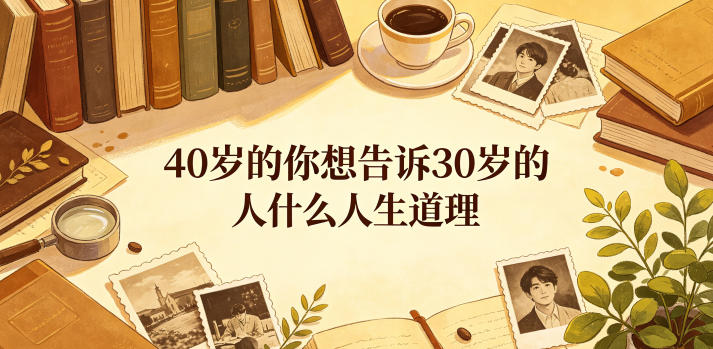 公众号付费文章：40岁的你想告诉30岁的人什么人生道理？-万象聊项目