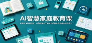 AI智慧家庭教育课：更新育儿教育理念，巧用各类AI工具全方位提升孩子综合学习能力-万象聊项目