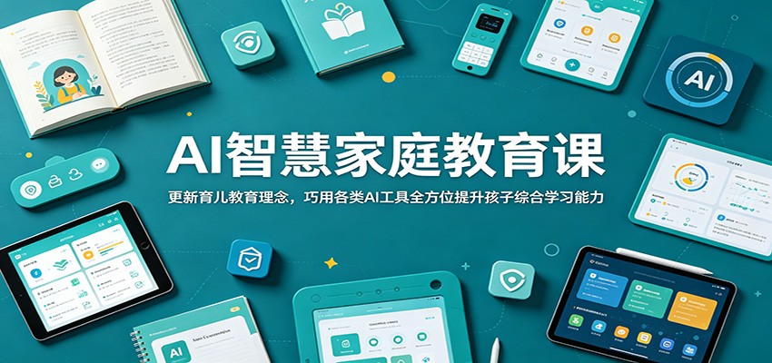 AI智慧家庭教育课：更新育儿教育理念，巧用各类AI工具全方位提升孩子综合学习能力-万象聊项目