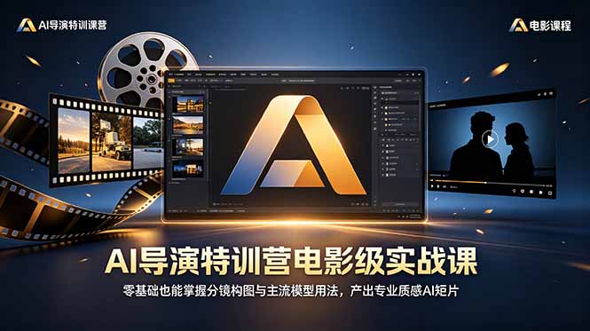 AI导演特训营电影级实战课，零基础也能掌握分镜构图与主流模型用法，产出专业质感AI短片-万象聊项目
