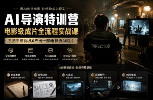 AI导演特训营，电影级成片全流程实战课，手把手带你从0产出一部电影级AI短片-万象聊项目