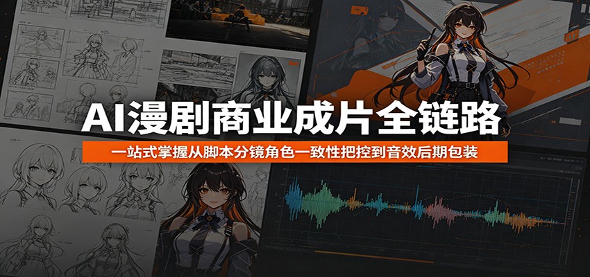 AI漫剧商业成片全链路：一站式掌握从脚本分镜角色一致性把控到音效后期包装-万象聊项目