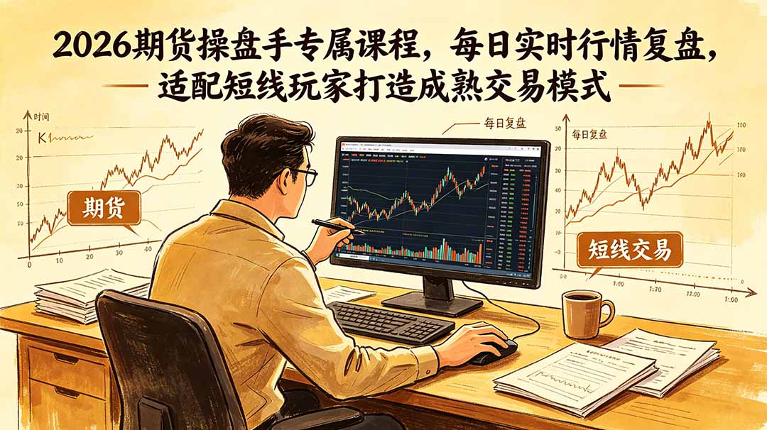 2026期货操盘手专属课程-更新6月，每日实时行情复盘，适配短线玩家打造成熟交易模式-万象聊项目