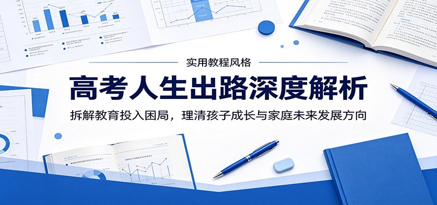 高考人生出路深度解析：拆解教育投入困局，理清孩子成长与家庭未来发展方向-万象聊项目