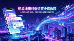 速卖通无线端运营全套教程，从零讲解APP基础功能，深度剖析移动端流量获取底层逻辑-万象聊项目
