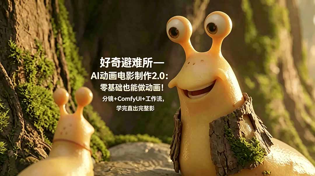 好奇避难所—AI动画电影制作2.0：零基础也能做动画！分镜+ComfyUI+工作流，学完直出完整影片-万象聊项目