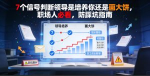 付费文章:7个信号判断领导是培养你还是画大饼,职场人必看,防踩坑指南-万象聊项目