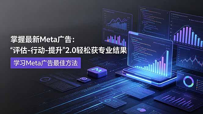 掌握最新的Meta广告，通过“评估-行动-提升”2.0版本轻松获得专业级结果。学习目前学习Meta广告的最佳方法-万象聊项目