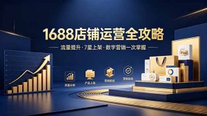 1688店铺没流量？产品上架不到7星？数字营销不会投？全套运营技能一次学(更新6月-万象聊项目