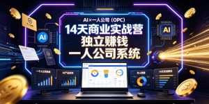 AI×一人公司(OPC)14天商业实战营，用AI帮你搭建一个属于你自己的、能独立賺钱的一人公司系统-万象聊项目