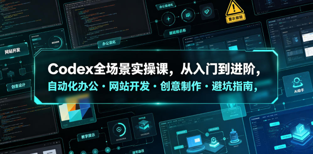 Codex全场景实操课，从入门到进阶，自动化办公・网站开发・创意制作・避坑指南，全流程教学-万象聊项目