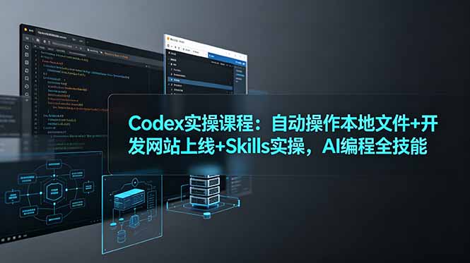 Codex实操课程：自动操作本地文件+开发网站上线+Skills实操，AI编程全技能-万象聊项目