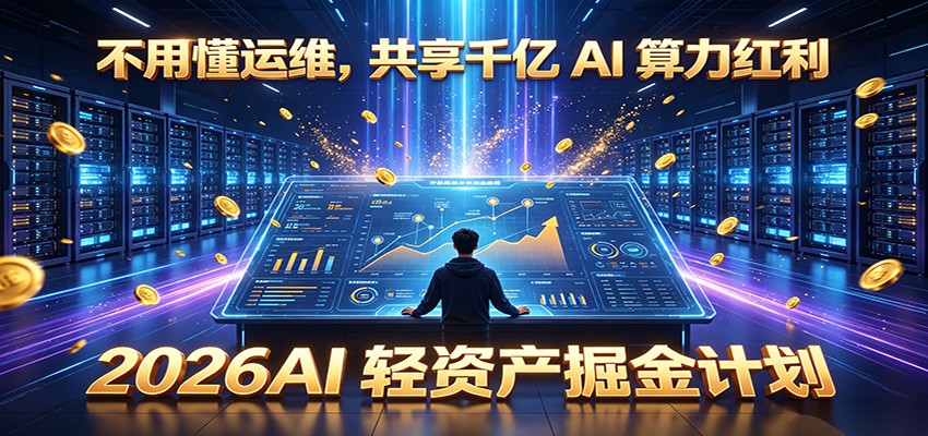 不用懂运维，共享千亿 AI 算力红利，2026AI 轻资产掘金计划-万象聊项目