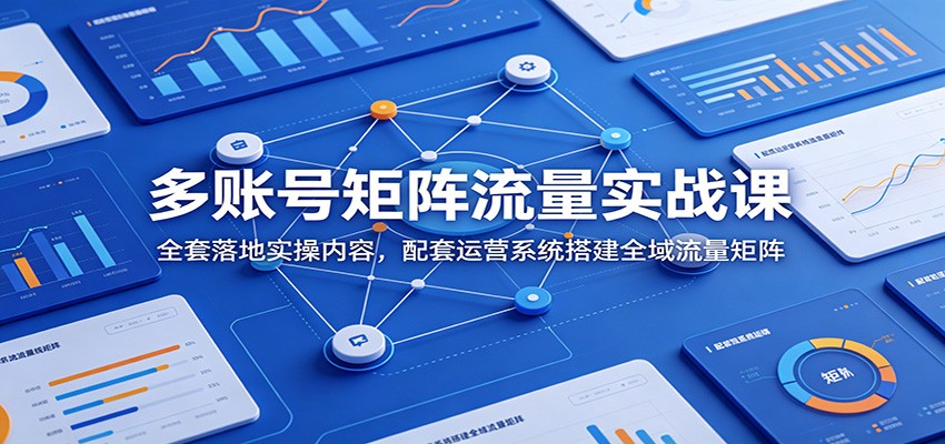 多账号矩阵流量实战课：全套落地实操内容，配套运营系统搭建全域流量矩阵-万象聊项目