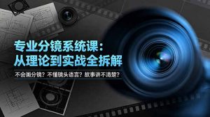 不会画分镜？不懂镜头语言？故事讲不清楚？专业分镜系统课，从理论到实战全拆解！-万象聊项目