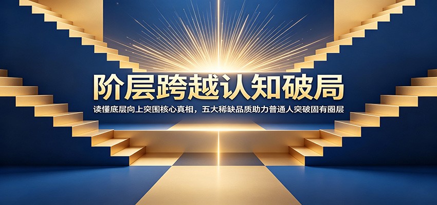 阶层跨越认知破局：读懂底层向上突围核心真相，五大稀缺品质助力普通人突破固有圈层-万象聊项目