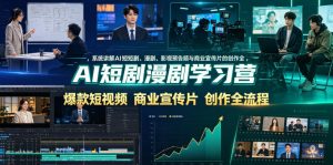 AI短剧漫剧学习营，系统讲解AI短剧、漫剧、影视预告片、爆款短视频与商业宣传片的创作全流程-万象聊项目