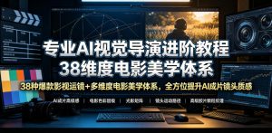 专业AI视觉导演进阶教程，38种爆款影视运镜+多维度电影美学体系，全方位提升AI成片高级感与镜头质感-万象聊项目