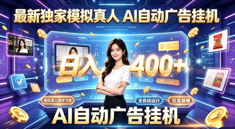 最新独家模拟真人，AI自动挂号挂G，日入400+，全程全自动运行，无需人工【揭秘】-万象聊项目