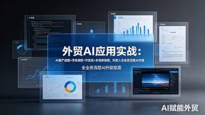 外贸AI应用实战：AI做产品图+市场调研+开发信+多语种视频，外贸人全业务流程AI升级-万象聊项目