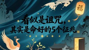 付费文章：看似是诅咒，其实是命好的5个征兆-万象聊项目