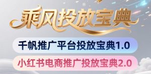 小红书千帆推广平台投放宝典，小红书电商推广投放宝典2.0-万象聊项目