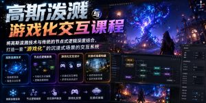 高斯泼溅与游戏化交互课程，将高斯泼溅技术与传统的节点式逻辑深度结合，打造一套“游戏化”的沉浸式场景的交互系统-万象聊项目