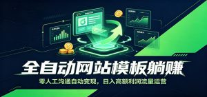 全自动网站模板躺赚：零人工沟通自动变现，日入高额利润流量运营-万象聊项目