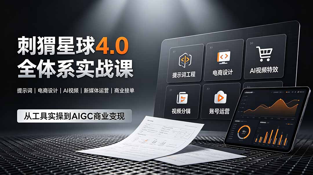 刺猬星球4.0全体系实战课，覆盖提示词工程、电商设计、AI视频特效与新媒体运营，一站式掌握AIGC商业核心技能-万象聊项目