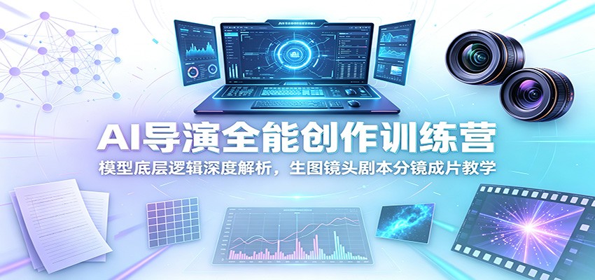 AI导演全能创作训练营：模型底层逻辑深度解析，生图镜头剧本分镜成片教学-万象聊项目