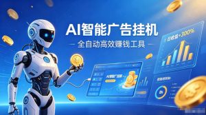 AI智能广告挂G，在家自动賺收益，全程无需人工操作、不用直播、不用拉人【揭秘】-万象聊项目