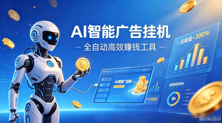 AI智能广告挂G，在家自动賺收益，全程无需人工操作、不用直播、不用拉人【揭秘】-万象聊项目