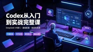 Codex从入门到实战完整课｜充值·安装·接入DeepSeek，记忆·插件·Skill·CLI·MCP全拆解-万象聊项目