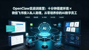 OpenClaw实战特训营：十分钟搭建环境×微信飞书接入私人助理，从零培养你的AI数字员工-万象聊项目
