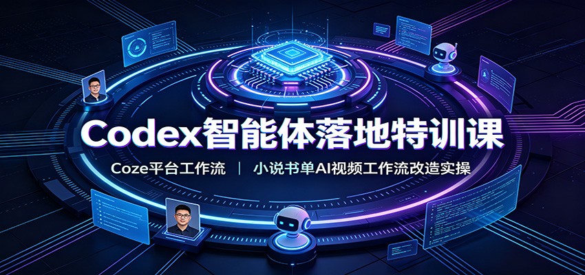 Codex智能体落地特训课：Coze平台工作流，小说书单AI视频工作流改造实操-万象聊项目