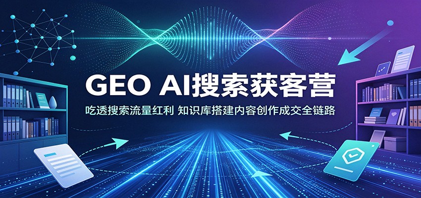 GEO AI搜索获客营：吃透搜索流量红利，知识库搭建内容创作成交全链路-万象聊项目