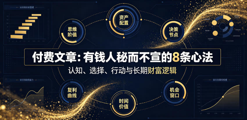 付费文章：有钱人秘而不宣的8条心法-万象聊项目