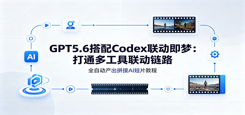 GPT5.6搭配Codex联动即梦：打通多工具联动链路，全自动产出拼接AI短片教程-万象聊项目