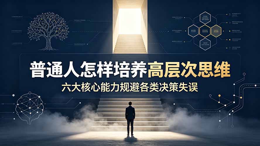 付费文章：普通人怎样培养高层次思维，六大核心能力规避各类决策失误-万象聊项目