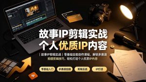 故事IP剪辑实战｜零基础全能创作课程，解锁多赛道拍摄剪辑技巧，轻松打造个人优质IP内容-万象聊项目