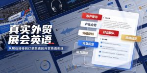 真实外贸展会英语，广交会外贸口语听力突击课程【音频】-万象聊项目