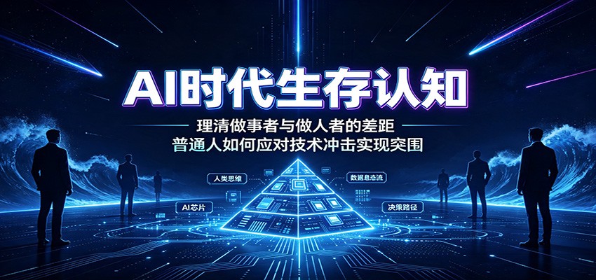 AI时代生存认知：理清做事者与做人者的差距，普通人如何应对技术冲击实现突围-万象聊项目