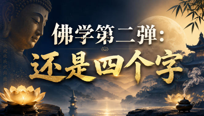 付费文章：佛学第二弹：还是四个字-万象聊项目