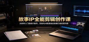 故事IP全能剪辑创作课：从软件入门到成片制作，实拍与AI配音结合快速打造优质内容-万象聊项目