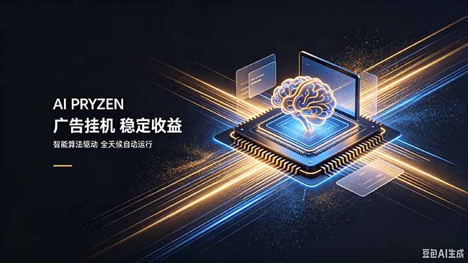 AI Pryzen 广告挂机｜24小时自动跑，日入300-500，新手零门槛-万象聊项目