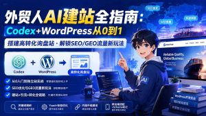 外贸人AI建站全指南：Codex+WordPress从0到1·搭建高转化询盘站·解锁SEO/GEO流量新玩法-更新-万象聊项目