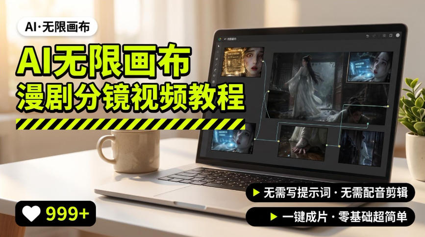 AI无限画布制作爆款漫剧分镜视频搭建教程，无需写脚本，无需制作音频，一键制作超简单-万象聊项目
