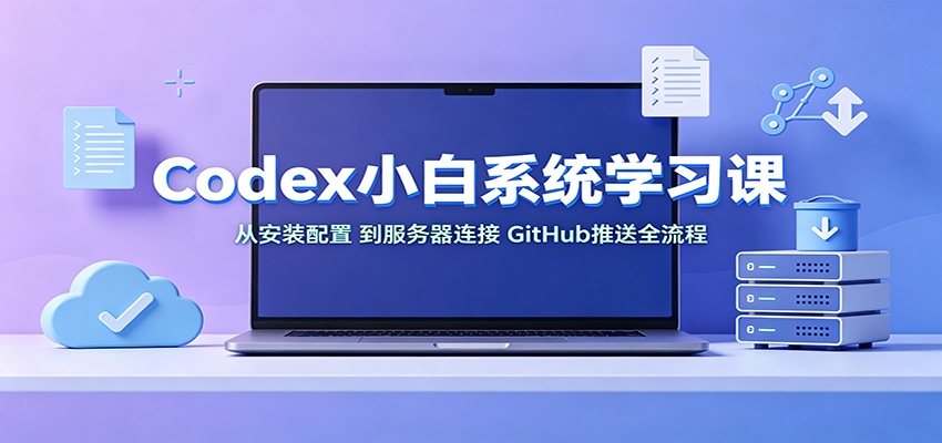 Codex小白系统学习课：小从安装配置，到服务器连接、GitHub推送全流程-万象聊项目