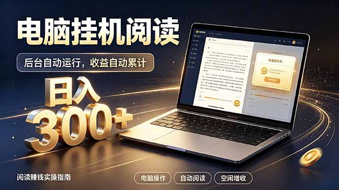 看小说也有收益？自动化流程，轻松日入300+-万象聊项目