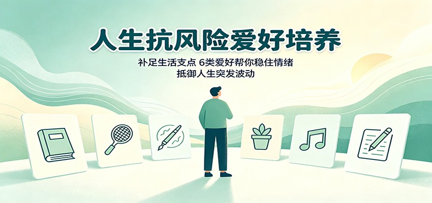 人生抗风险爱好培养：补足生活支点，6类爱好帮你稳住情绪，抵御人生突发波动-万象聊项目